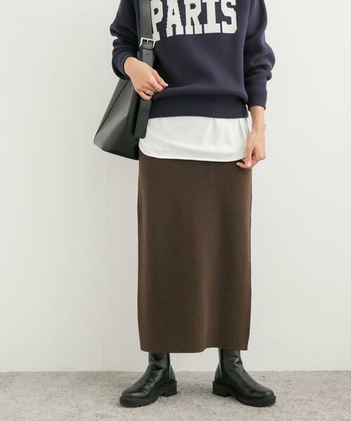 URBAN RESEARCH DOORS / アーバンリサーチ ドアーズ スカート | スムースニットストレートスカート | 詳細20