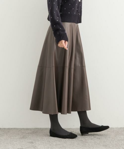URBAN RESEARCH DOORS / アーバンリサーチ ドアーズ スカート | 切替えフレアスカート | 詳細4