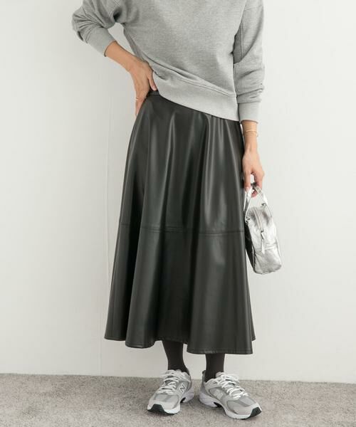 URBAN RESEARCH DOORS / アーバンリサーチ ドアーズ スカート | 切替えフレアスカート | 詳細15