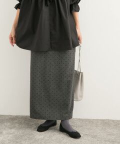 URBAN RESEARCH DOORS / アーバンリサーチ ドアーズ スカート | フロッキードットナロースカート