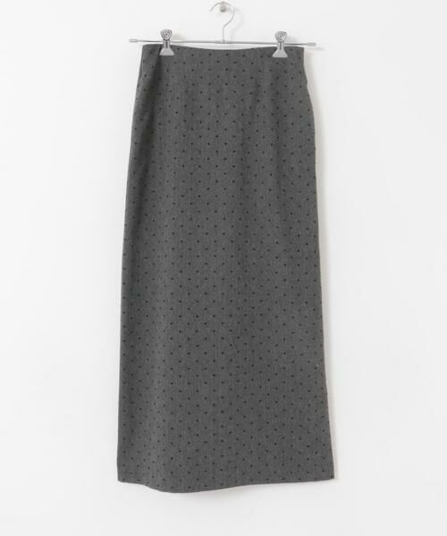URBAN RESEARCH DOORS / アーバンリサーチ ドアーズ スカート | フロッキードットナロースカート | 詳細15