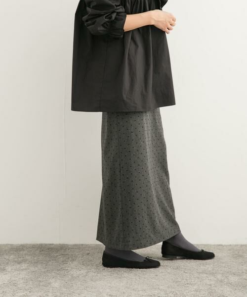 URBAN RESEARCH DOORS / アーバンリサーチ ドアーズ スカート | フロッキードットナロースカート | 詳細7
