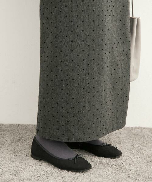URBAN RESEARCH DOORS / アーバンリサーチ ドアーズ スカート | フロッキードットナロースカート | 詳細9