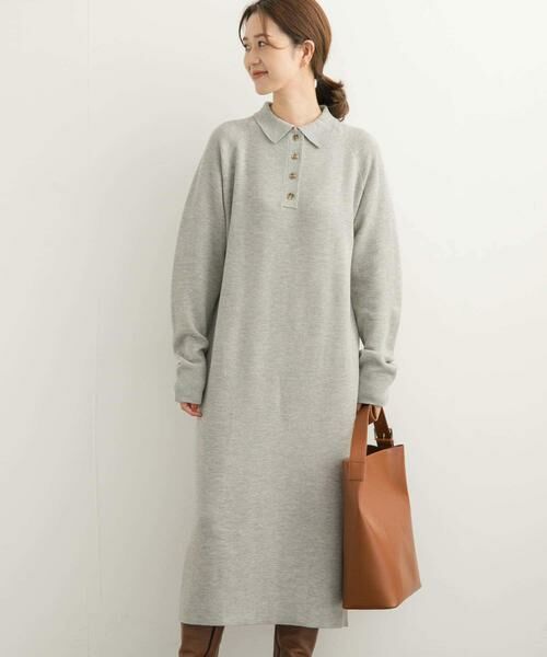 URBAN RESEARCH DOORS / アーバンリサーチ ドアーズ ワンピース | 衿付きニットワンピース | 詳細10