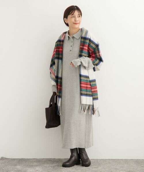 URBAN RESEARCH DOORS / アーバンリサーチ ドアーズ ワンピース | 衿付きニットワンピース | 詳細8