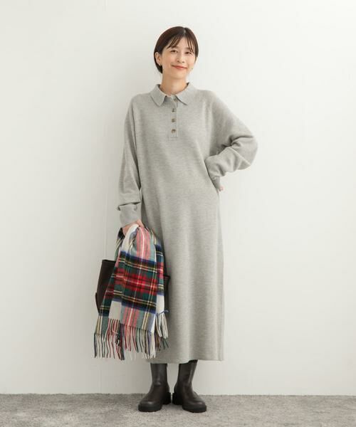 URBAN RESEARCH DOORS / アーバンリサーチ ドアーズ ワンピース | 衿付きニットワンピース | 詳細9