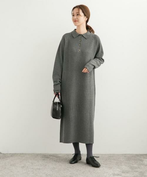URBAN RESEARCH DOORS / アーバンリサーチ ドアーズ ワンピース | 衿付きニットワンピース | 詳細28