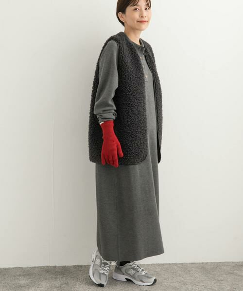 URBAN RESEARCH DOORS / アーバンリサーチ ドアーズ ワンピース | 衿付きニットワンピース | 詳細17