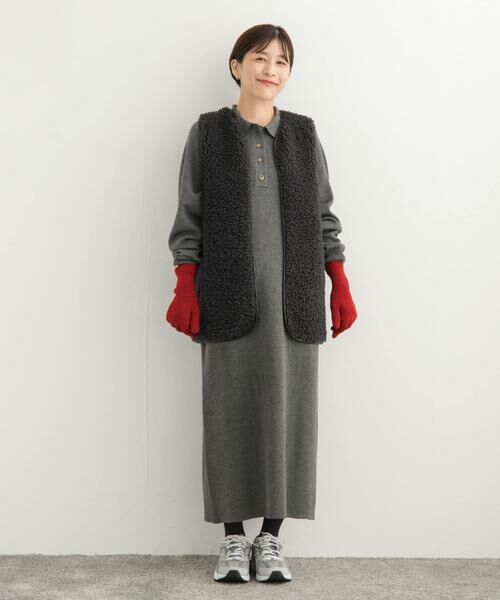 URBAN RESEARCH DOORS / アーバンリサーチ ドアーズ ワンピース | 衿付きニットワンピース | 詳細21