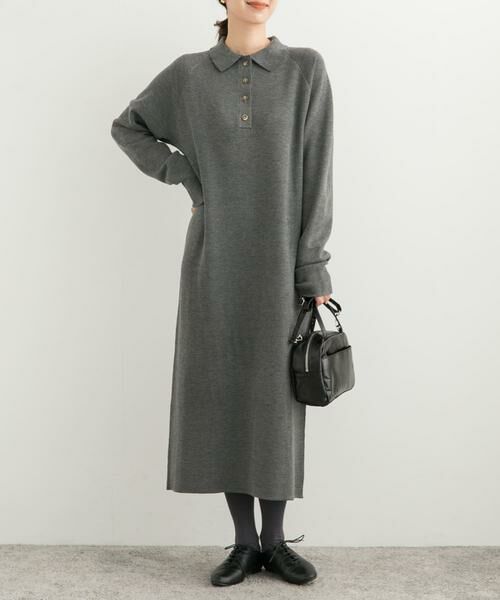 URBAN RESEARCH DOORS / アーバンリサーチ ドアーズ ワンピース | 衿付きニットワンピース | 詳細24