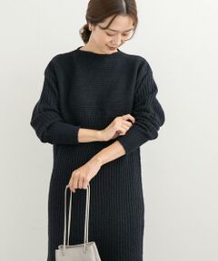 URBAN RESEARCH DOORS / アーバンリサーチ ドアーズ ワンピース | リブ切替ニットワンピース