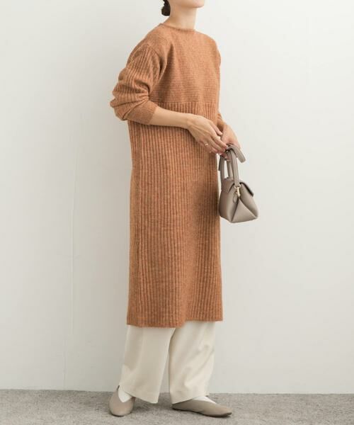 URBAN RESEARCH DOORS / アーバンリサーチ ドアーズ ワンピース | リブ切替ニットワンピース | 詳細2