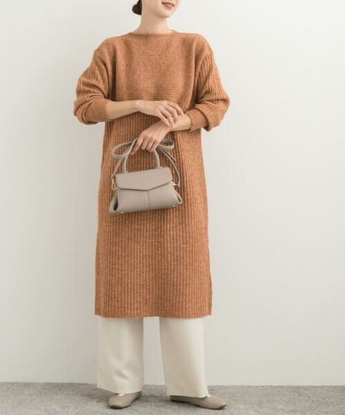 URBAN RESEARCH DOORS / アーバンリサーチ ドアーズ ワンピース | リブ切替ニットワンピース | 詳細3