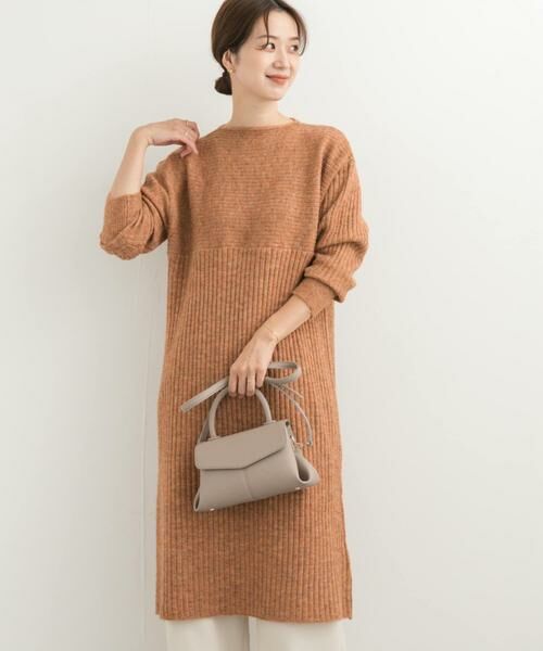 URBAN RESEARCH DOORS / アーバンリサーチ ドアーズ ワンピース | リブ切替ニットワンピース | 詳細6