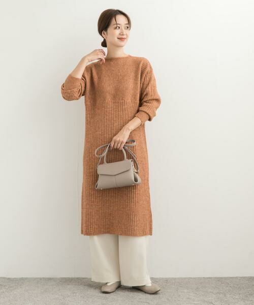 URBAN RESEARCH DOORS / アーバンリサーチ ドアーズ ワンピース | リブ切替ニットワンピース | 詳細9