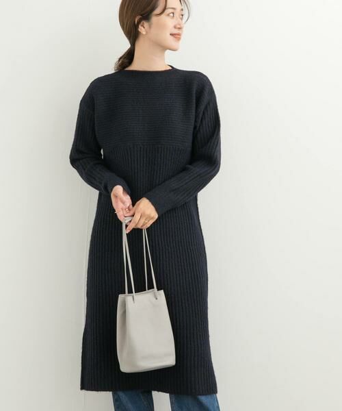 URBAN RESEARCH DOORS / アーバンリサーチ ドアーズ ワンピース | リブ切替ニットワンピース | 詳細14