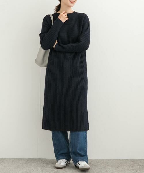 URBAN RESEARCH DOORS / アーバンリサーチ ドアーズ ワンピース | リブ切替ニットワンピース | 詳細18