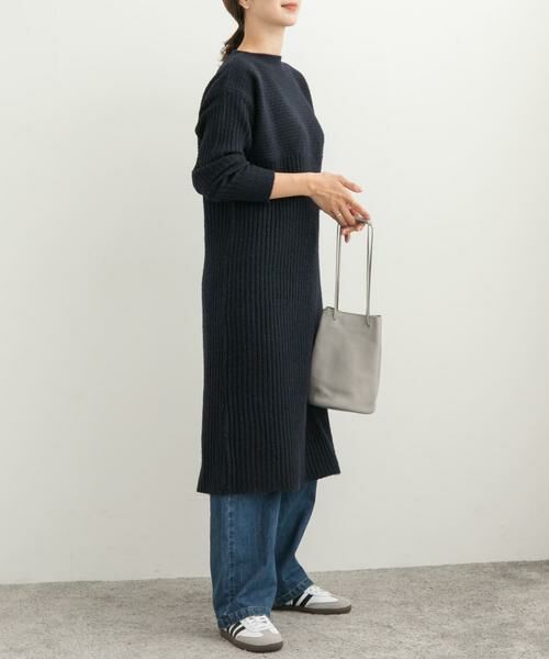 URBAN RESEARCH DOORS / アーバンリサーチ ドアーズ ワンピース | リブ切替ニットワンピース | 詳細19