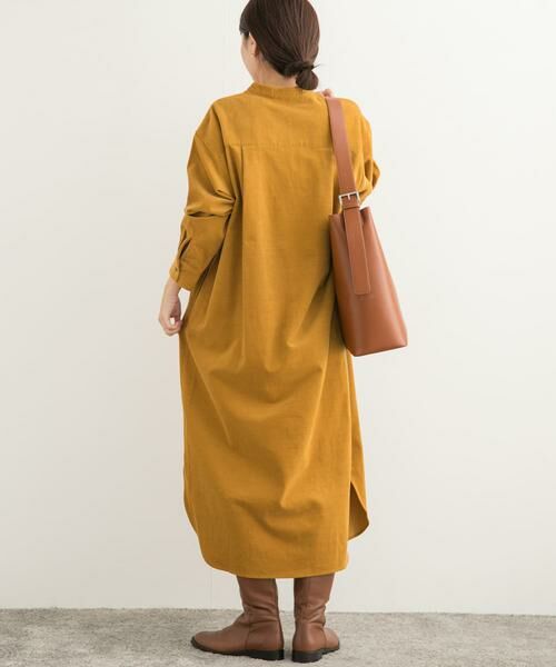 URBAN RESEARCH DOORS / アーバンリサーチ ドアーズ ワンピース | 『UR TECH』コーデュロイシャツワンピース | 詳細3