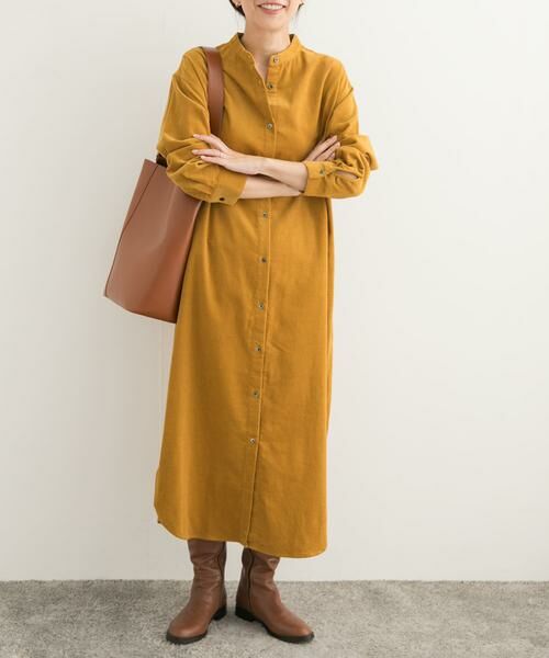 URBAN RESEARCH DOORS / アーバンリサーチ ドアーズ ワンピース | 『UR TECH』コーデュロイシャツワンピース | 詳細4