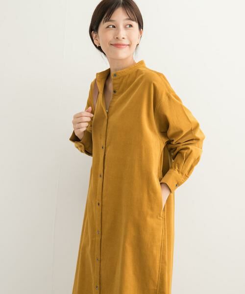URBAN RESEARCH DOORS / アーバンリサーチ ドアーズ ワンピース | 『UR TECH』コーデュロイシャツワンピース | 詳細5