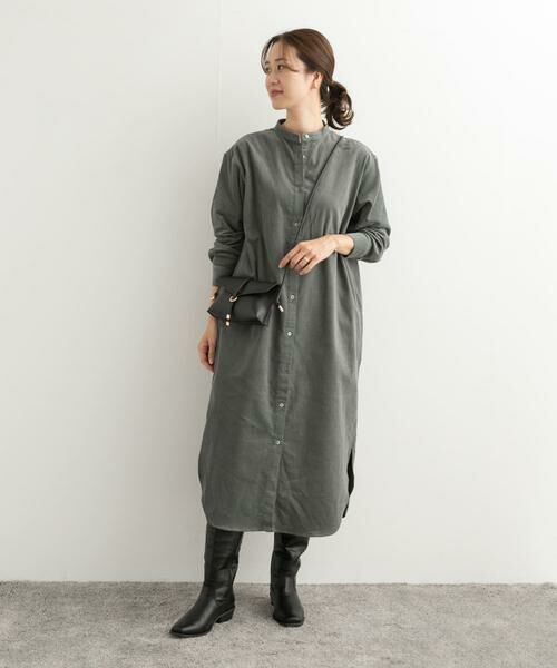 URBAN RESEARCH DOORS / アーバンリサーチ ドアーズ ワンピース | 『UR TECH』コーデュロイシャツワンピース | 詳細14