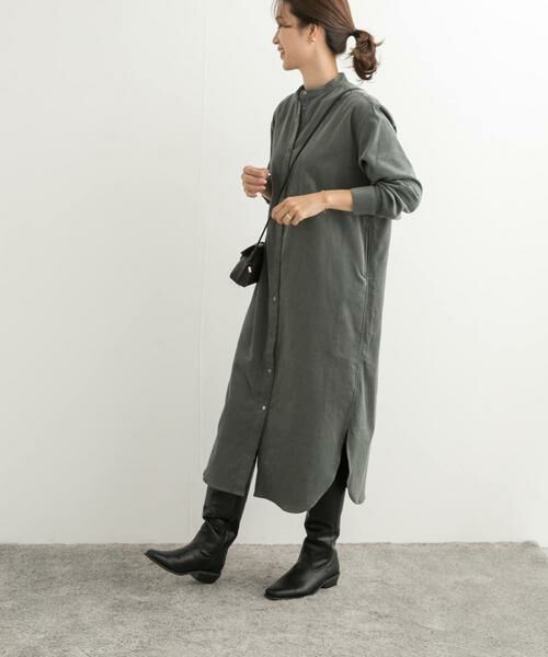 URBAN RESEARCH DOORS / アーバンリサーチ ドアーズ ワンピース | 『UR TECH』コーデュロイシャツワンピース | 詳細15