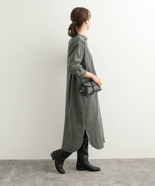 URBAN RESEARCH DOORS / アーバンリサーチ ドアーズ ワンピース | 『UR TECH』コーデュロイシャツワンピース | 詳細16