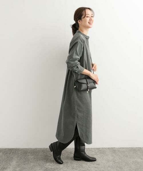 URBAN RESEARCH DOORS / アーバンリサーチ ドアーズ ワンピース | 『UR TECH』コーデュロイシャツワンピース | 詳細17