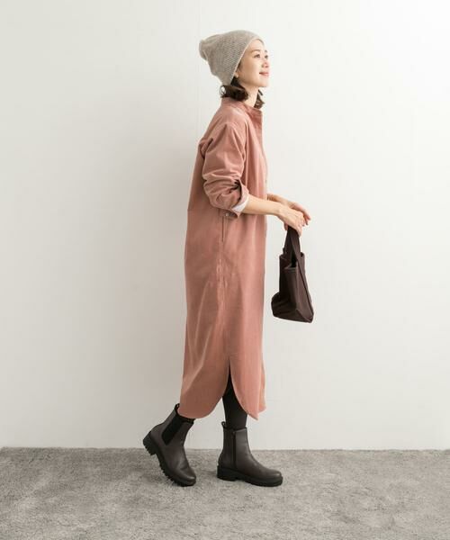 URBAN RESEARCH DOORS / アーバンリサーチ ドアーズ ワンピース | 『UR TECH』コーデュロイシャツワンピース | 詳細26