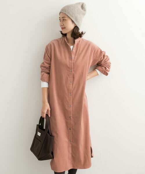 URBAN RESEARCH DOORS / アーバンリサーチ ドアーズ ワンピース | 『UR TECH』コーデュロイシャツワンピース | 詳細28