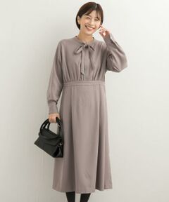 URBAN RESEARCH DOORS / アーバンリサーチ ドアーズ ワンピース | 『UR TECH SMOOTHLUXE』ボウタイワンピース