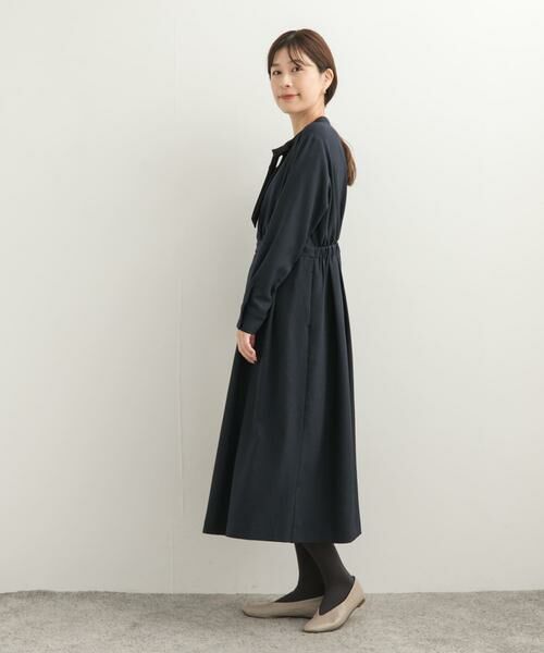 URBAN RESEARCH DOORS / アーバンリサーチ ドアーズ ワンピース | 『UR TECH SMOOTHLUXE』ボウタイワンピース | 詳細10