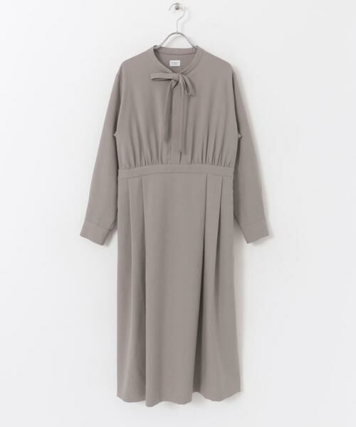URBAN RESEARCH DOORS / アーバンリサーチ ドアーズ ワンピース | 『UR TECH SMOOTHLUXE』ボウタイワンピース | 詳細28
