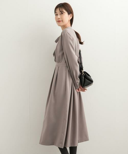 URBAN RESEARCH DOORS / アーバンリサーチ ドアーズ ワンピース | 『UR TECH SMOOTHLUXE』ボウタイワンピース | 詳細19