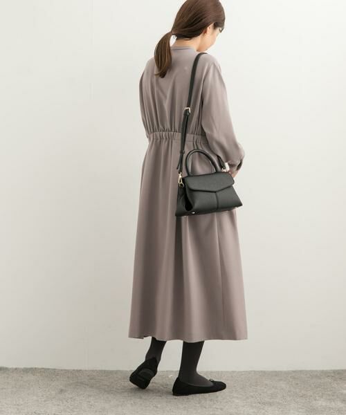 URBAN RESEARCH DOORS / アーバンリサーチ ドアーズ ワンピース | 『UR TECH SMOOTHLUXE』ボウタイワンピース | 詳細21