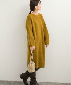 URBAN RESEARCH DOORS / アーバンリサーチ ドアーズ ワンピース | 畦ミディ丈ニットワンピース