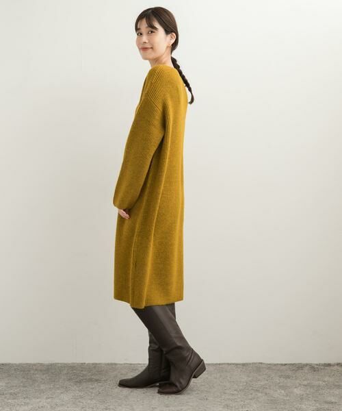URBAN RESEARCH DOORS / アーバンリサーチ ドアーズ ワンピース | 畦ミディ丈ニットワンピース | 詳細12