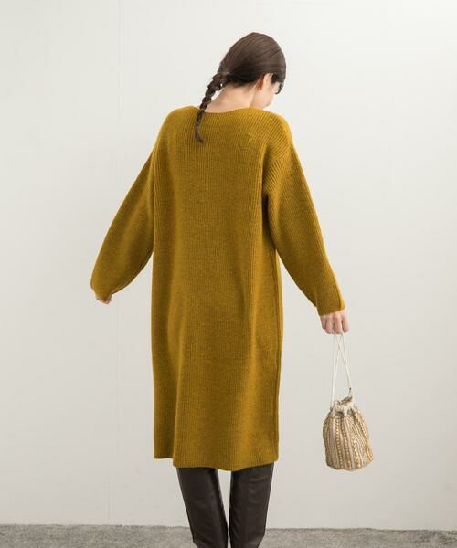 URBAN RESEARCH DOORS / アーバンリサーチ ドアーズ ワンピース | 畦ミディ丈ニットワンピース | 詳細2