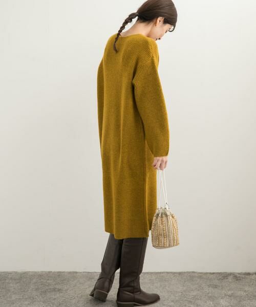 URBAN RESEARCH DOORS / アーバンリサーチ ドアーズ ワンピース | 畦ミディ丈ニットワンピース | 詳細3