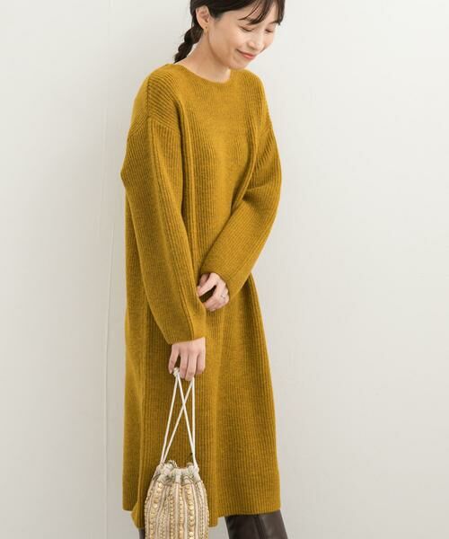 URBAN RESEARCH DOORS / アーバンリサーチ ドアーズ ワンピース | 畦ミディ丈ニットワンピース | 詳細5