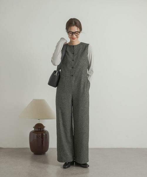 URBAN RESEARCH DOORS / アーバンリサーチ ドアーズ サロペット・オールインワン | ツイードオールインワン | 詳細13