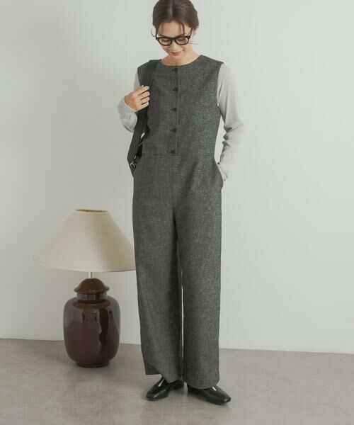 URBAN RESEARCH DOORS / アーバンリサーチ ドアーズ サロペット・オールインワン | ツイードオールインワン | 詳細2