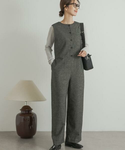 URBAN RESEARCH DOORS / アーバンリサーチ ドアーズ サロペット・オールインワン | ツイードオールインワン | 詳細3