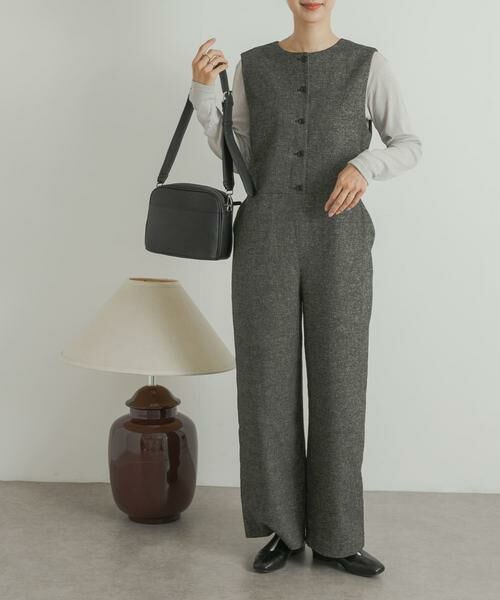 URBAN RESEARCH DOORS / アーバンリサーチ ドアーズ サロペット・オールインワン | ツイードオールインワン | 詳細5