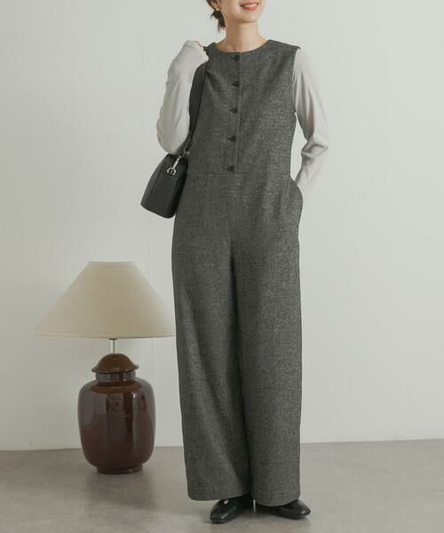 URBAN RESEARCH DOORS / アーバンリサーチ ドアーズ サロペット・オールインワン | ツイードオールインワン | 詳細7