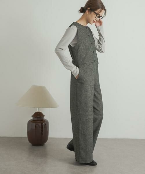 URBAN RESEARCH DOORS / アーバンリサーチ ドアーズ サロペット・オールインワン | ツイードオールインワン | 詳細9