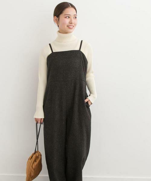 URBAN RESEARCH DOORS / アーバンリサーチ ドアーズ サロペット・オールインワン | ネップツイードサロペット | 詳細1