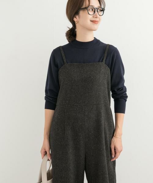 URBAN RESEARCH DOORS / アーバンリサーチ ドアーズ サロペット・オールインワン | ネップツイードサロペット | 詳細11