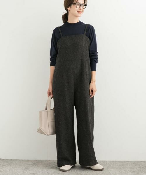 URBAN RESEARCH DOORS / アーバンリサーチ ドアーズ サロペット・オールインワン | ネップツイードサロペット | 詳細14